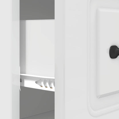 Drawer Cabinet High Gloss White 66 x 34.5 x 87 cm