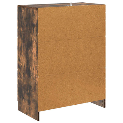 Drawer Cabinet Smoked Oak 66 x 34.5 x 87 cm Engineered Wood
