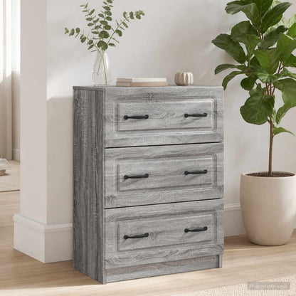 Drawer Cabinet 66 x 34.5 x 87 cm Engineered Wood Grey Sonoma