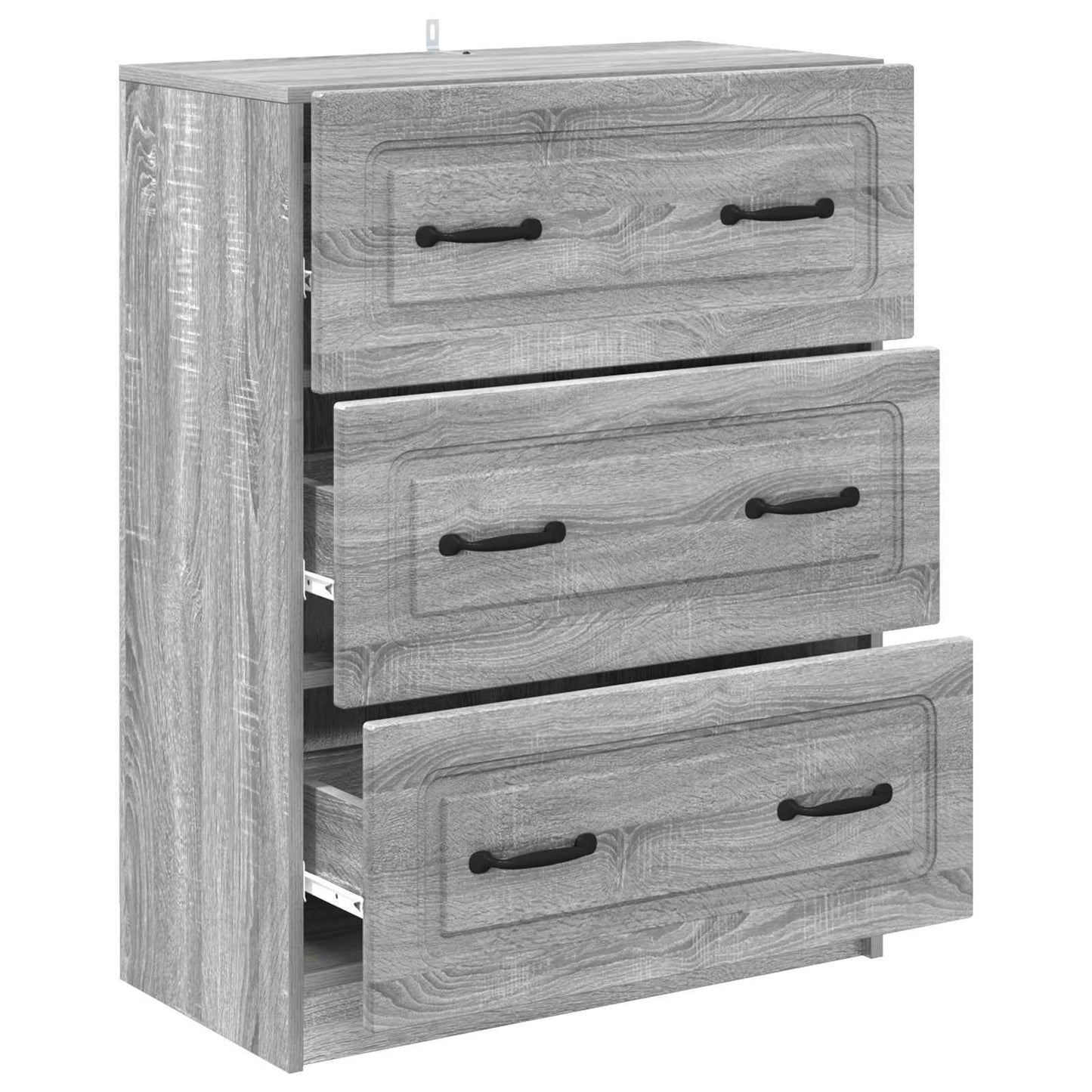 Drawer Cabinet Grey Sonoma 66 x 34.5 x 87 cm Engineered Wood
