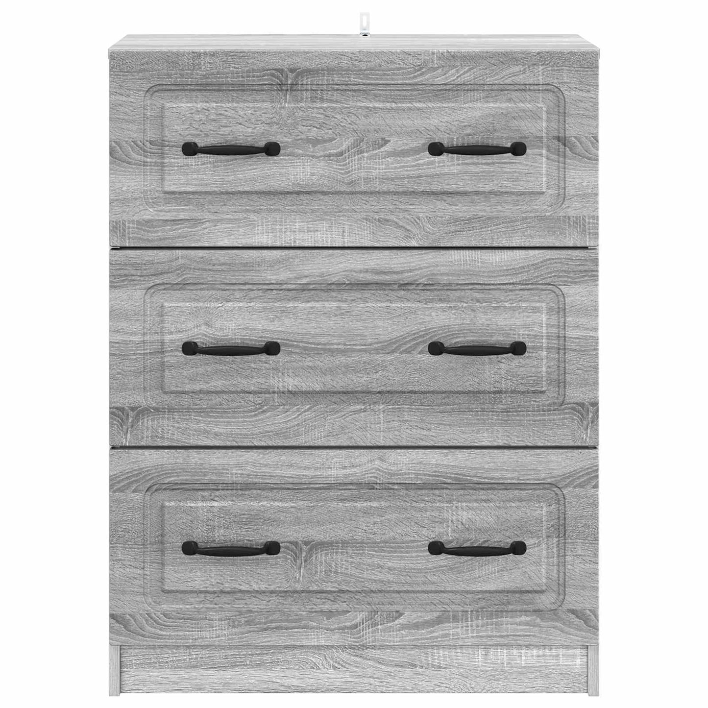 Drawer Cabinet Grey Sonoma 66 x 34.5 x 87 cm Engineered Wood
