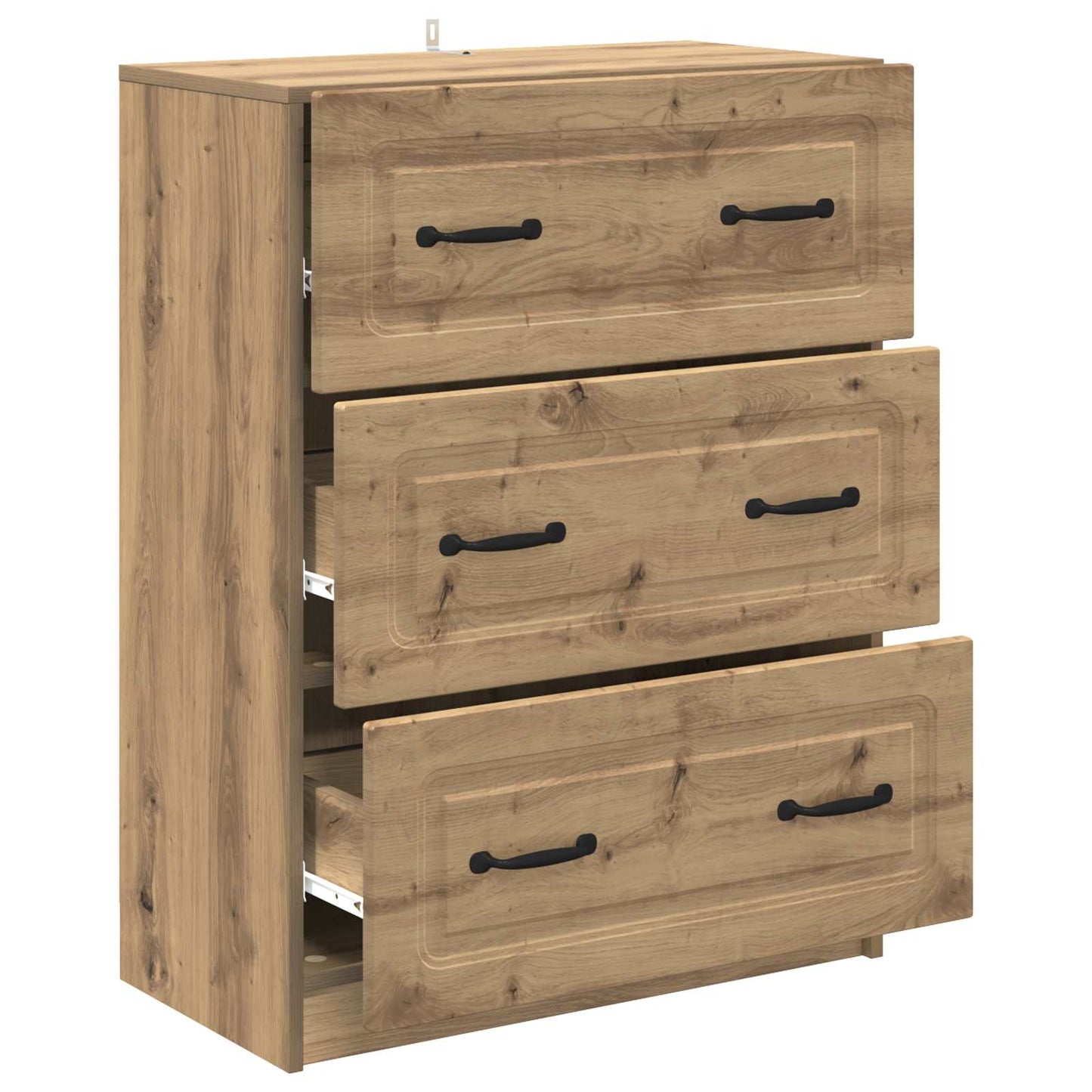 Drawer Cabinet 66 x 34.5 x 87 cm Engineered Wood Artisan Oak