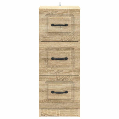 Drawer Cabinet Sonoma Oak 33 x 34.5 x 87 cm Engineered Wood