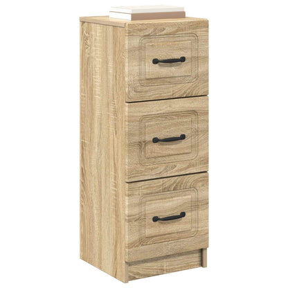Drawer Cabinet Sonoma Oak 33 x 34.5 x 87 cm Engineered Wood
