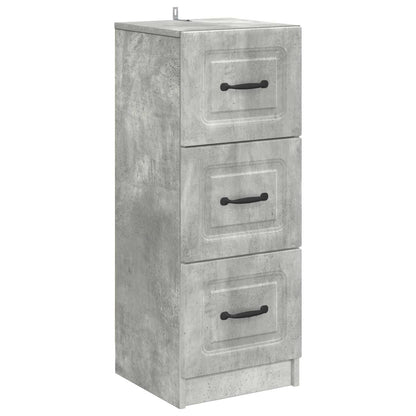 Drawer Cabinet Concrete Grey 33 x 34.5 x 87 cm Engineered Wood