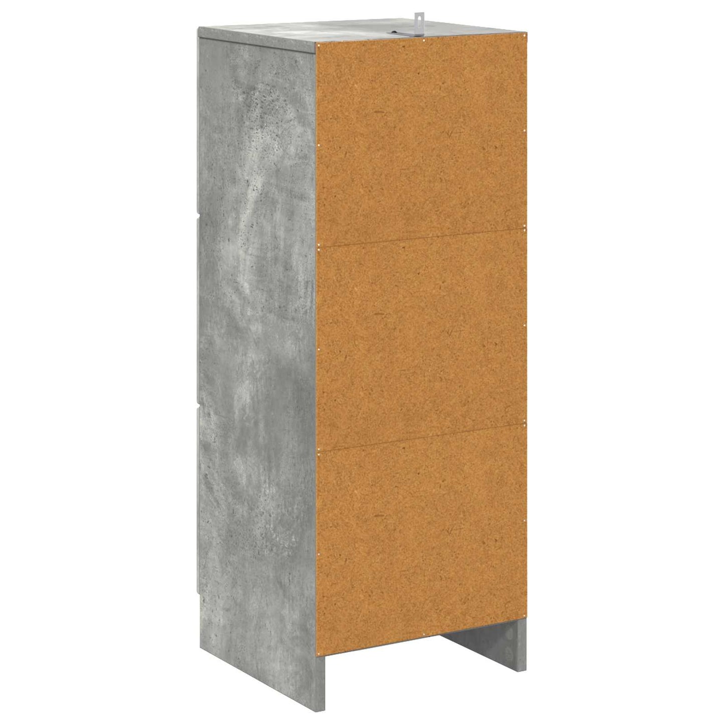 Drawer Cabinet Concrete Grey 33 x 34.5 x 87 cm Engineered Wood