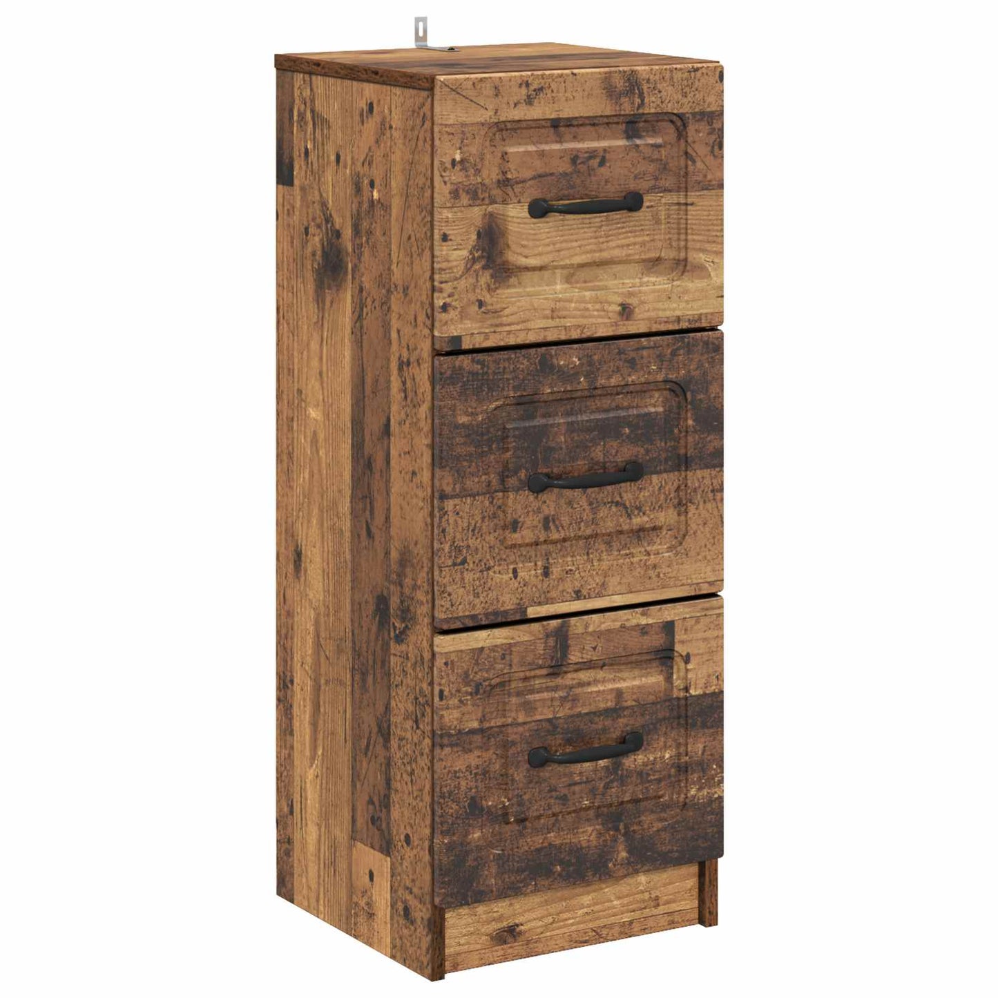 Drawer Cabinet Old Wood 33 x 34.5 x 87 cm Engineered Wood