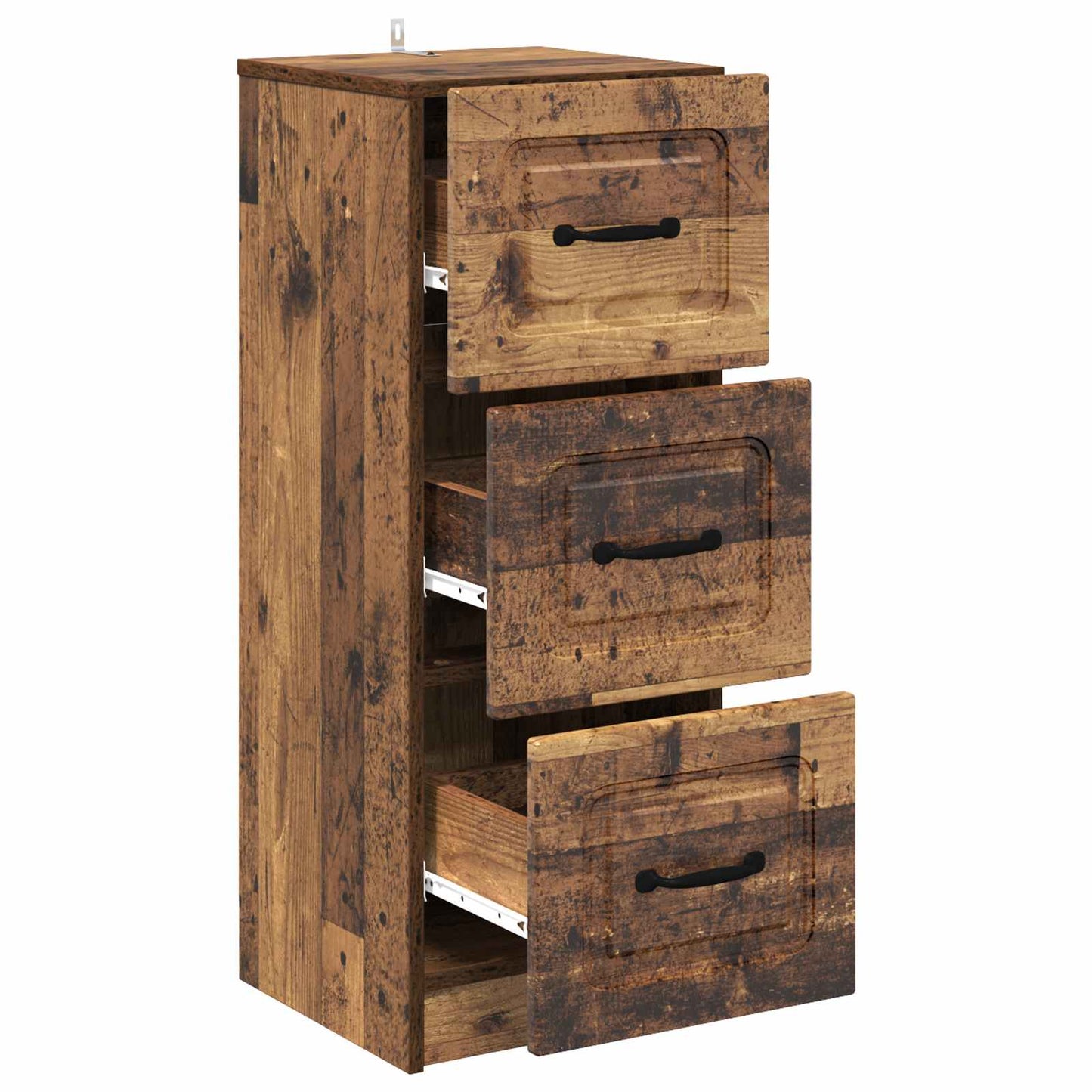 Drawer Cabinet Old Wood 33 x 34.5 x 87 cm Engineered Wood