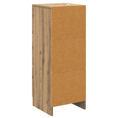 Drawer Cabinet 33 x 34.5 x 87 cm Engineered Wood Artisan Oak