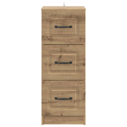 Drawer Cabinet Artisan Oak 33 x 34.5 x 87 cm Engineered Wood