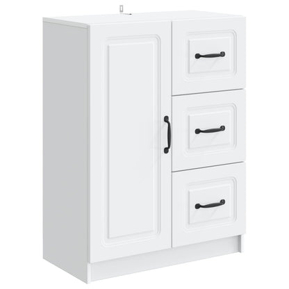 Sideboard with Drawer White 66 x 34.5 x 87 cm Engineered Wood