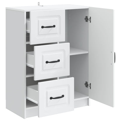 Sideboard with Drawer White 66 x 34.5 x 87 cm Engineered Wood