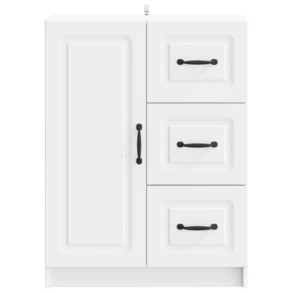 Sideboard with Drawer White 66 x 34.5 x 87 cm Engineered Wood