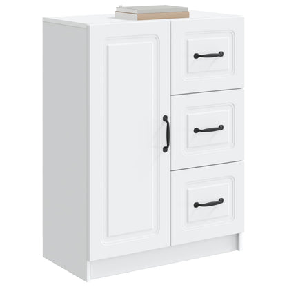 Sideboard with Drawer White 66 x 34.5 x 87 cm Engineered Wood
