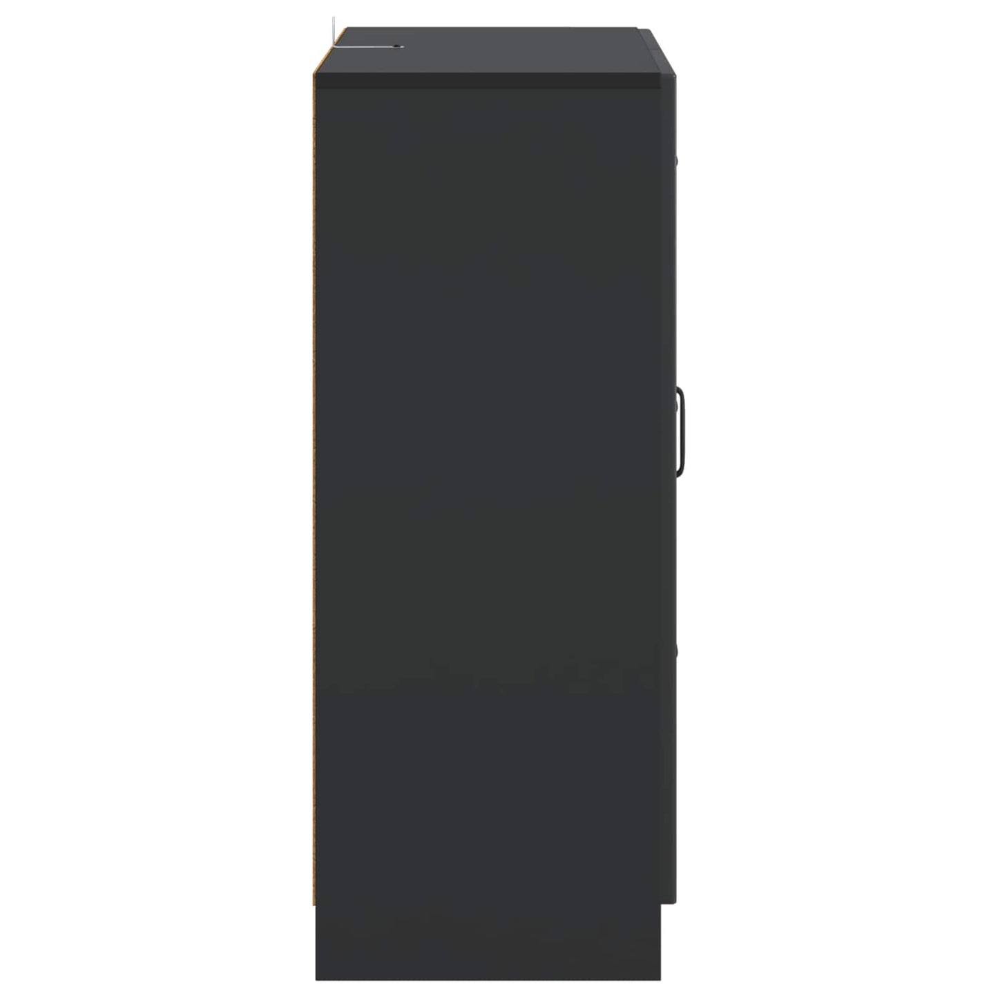 Sideboard with Drawer Black 66 x 34.5 x 87 cm Engineered Wood