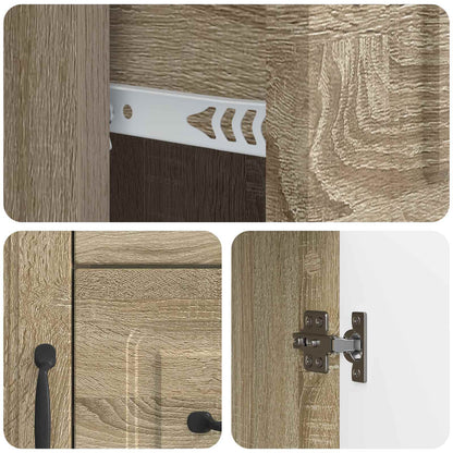 Sideboard Sonoma Oak 66 x 34.5 x 87 cm Engineered Wood