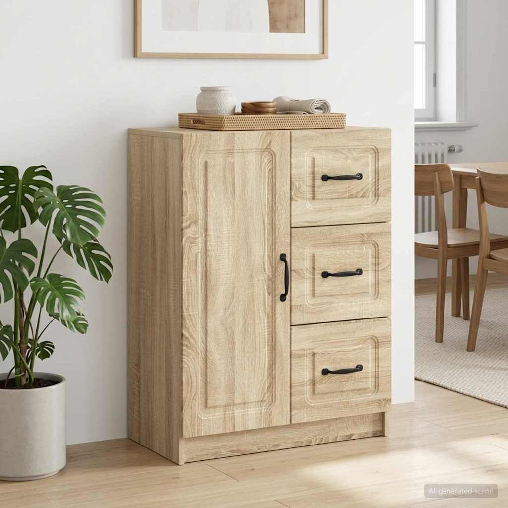 Sideboard Sonoma Oak 66 x 34.5 x 87 cm Engineered Wood