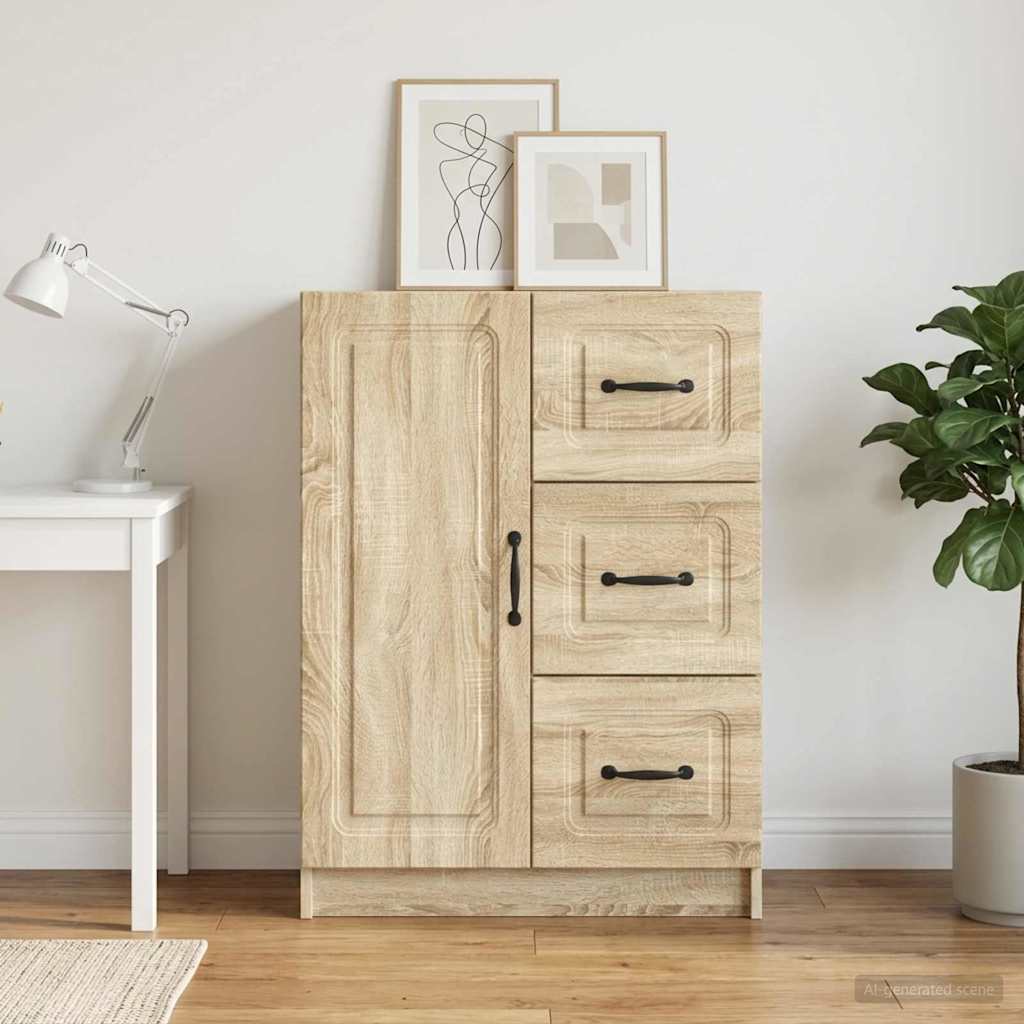 Sideboard Sonoma Oak 66 x 34.5 x 87 cm Engineered Wood