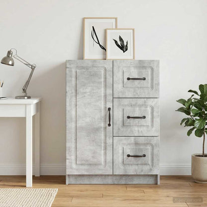 Sideboard Concrete Grey 66 x 34.5 x 87 cm Engineered Wood