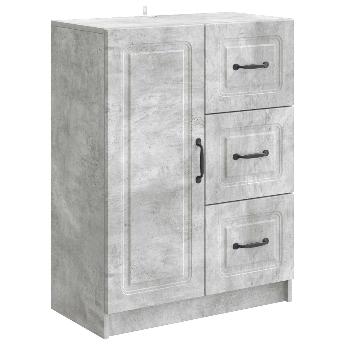Sideboard Concrete Grey 66 x 34.5 x 87 cm Engineered Wood