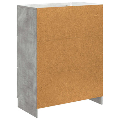 Sideboard Concrete Grey 66 x 34.5 x 87 cm Engineered Wood