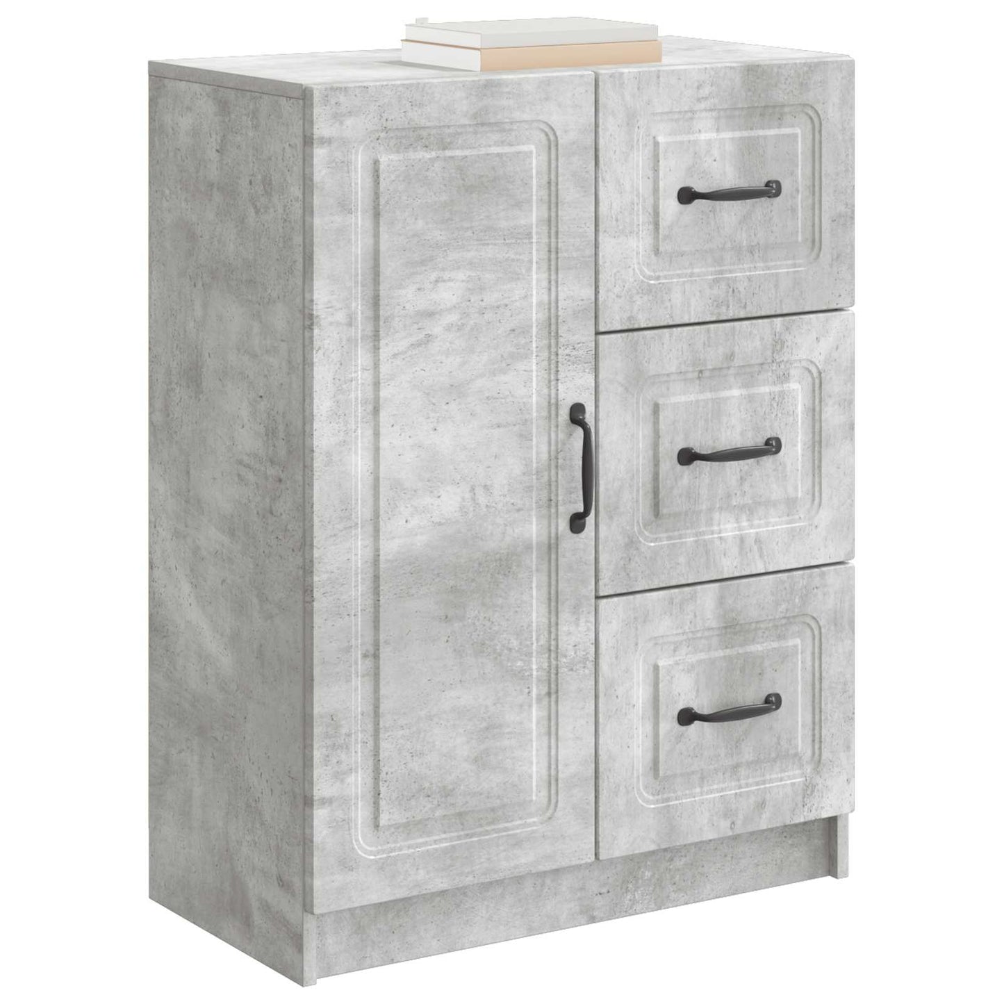 Sideboard Concrete Grey 66 x 34.5 x 87 cm Engineered Wood