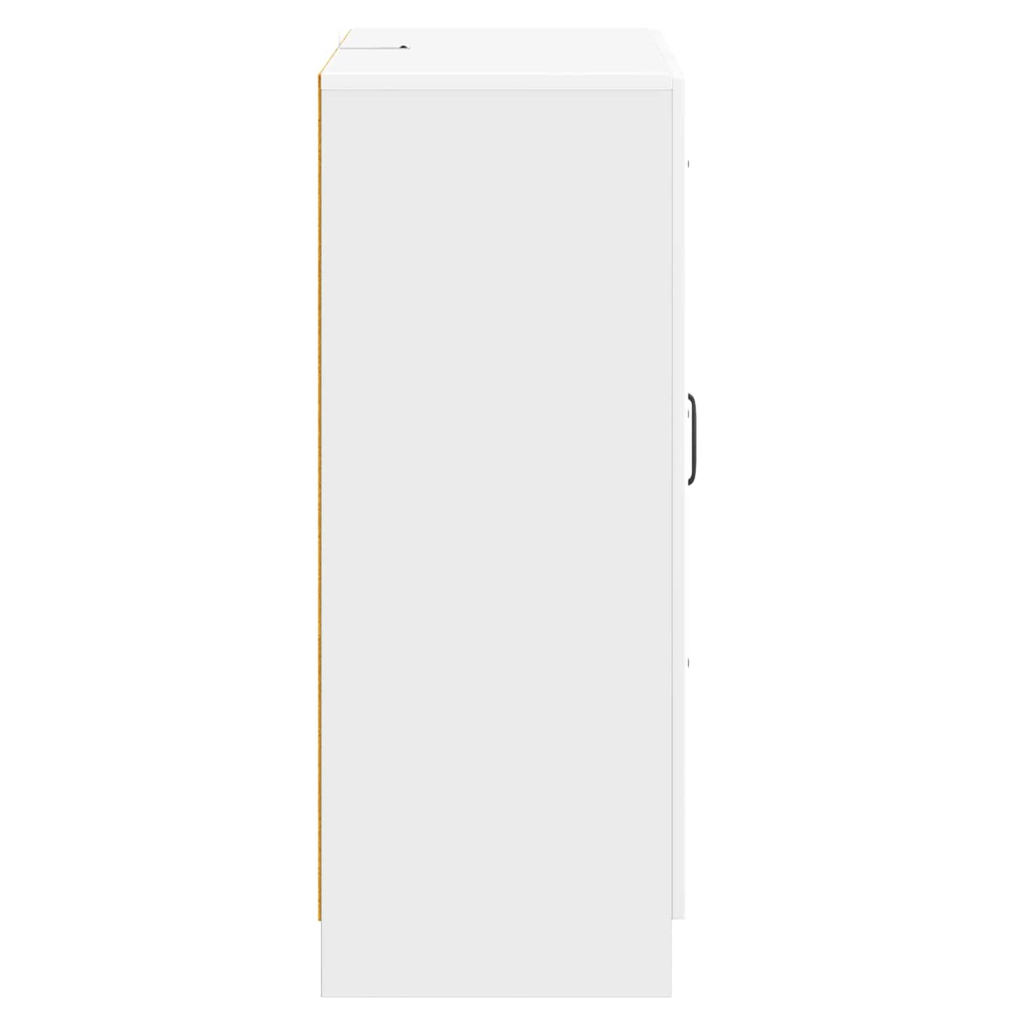 Sideboard High Gloss White 66 x 34.5 x 87 cm Engineered Wood