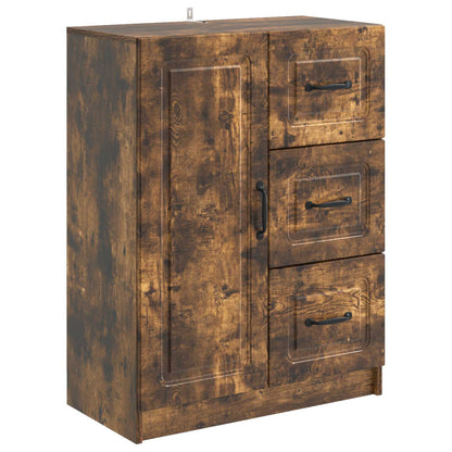 Sideboard Smoked Oak 66 x 34.5 x 87 cm Engineered Wood