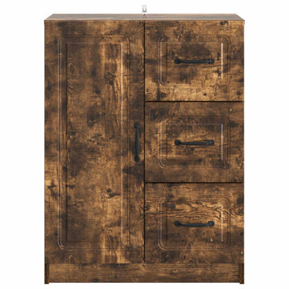 Sideboard Smoked Oak 66 x 34.5 x 87 cm Engineered Wood