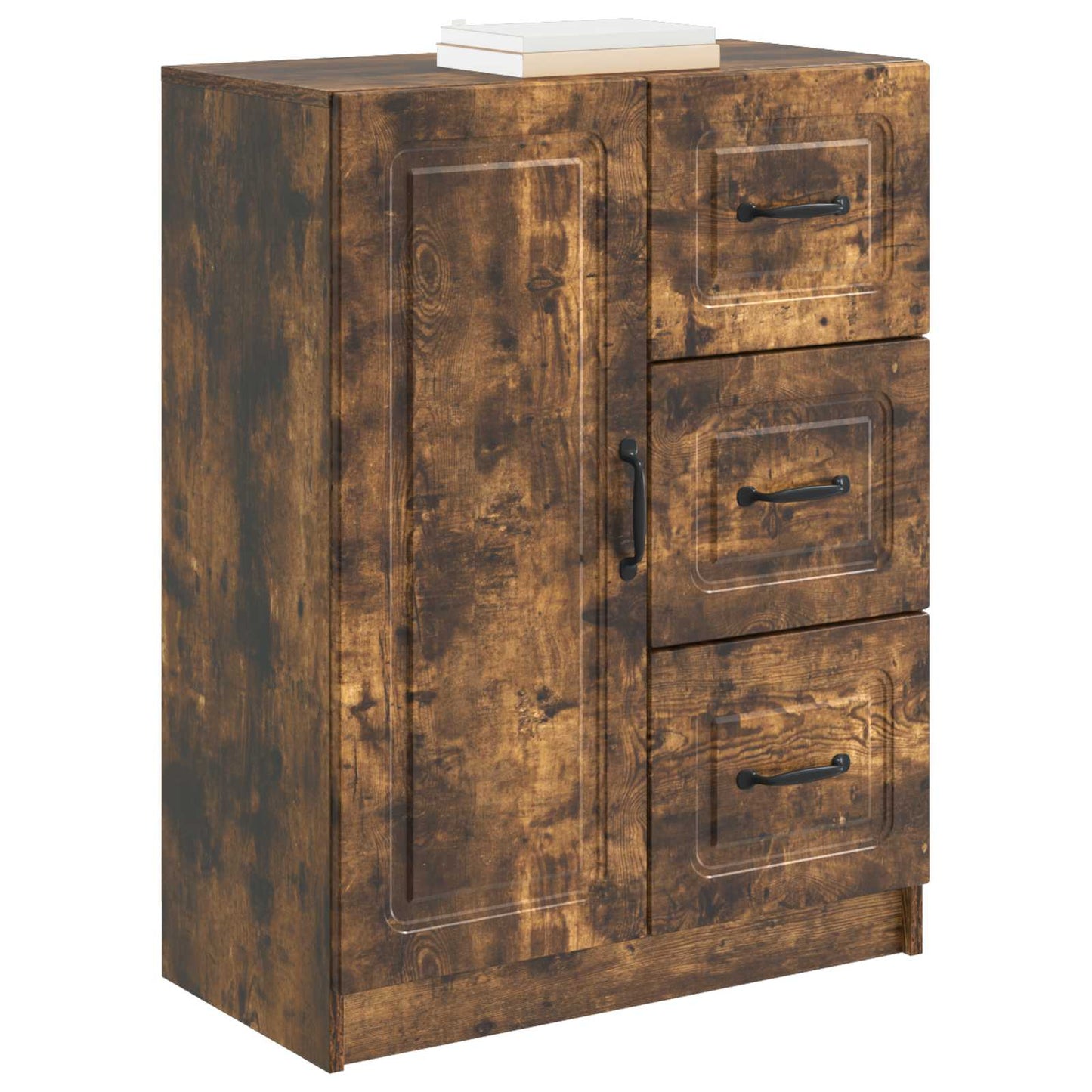 Sideboard Smoked Oak 66 x 34.5 x 87 cm Engineered Wood