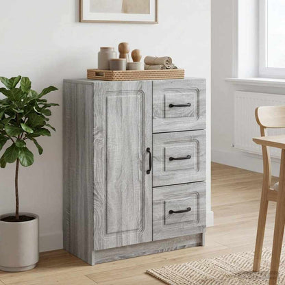 Sideboard Grey Sonoma 66 x 34.5 x 87 cm Engineered Wood