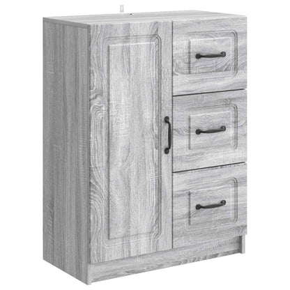 Sideboard Grey Sonoma 66 x 34.5 x 87 cm Engineered Wood