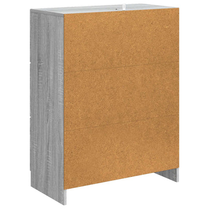 Sideboard Grey Sonoma 66 x 34.5 x 87 cm Engineered Wood