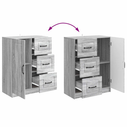 Sideboard Grey Sonoma 66 x 34.5 x 87 cm Engineered Wood