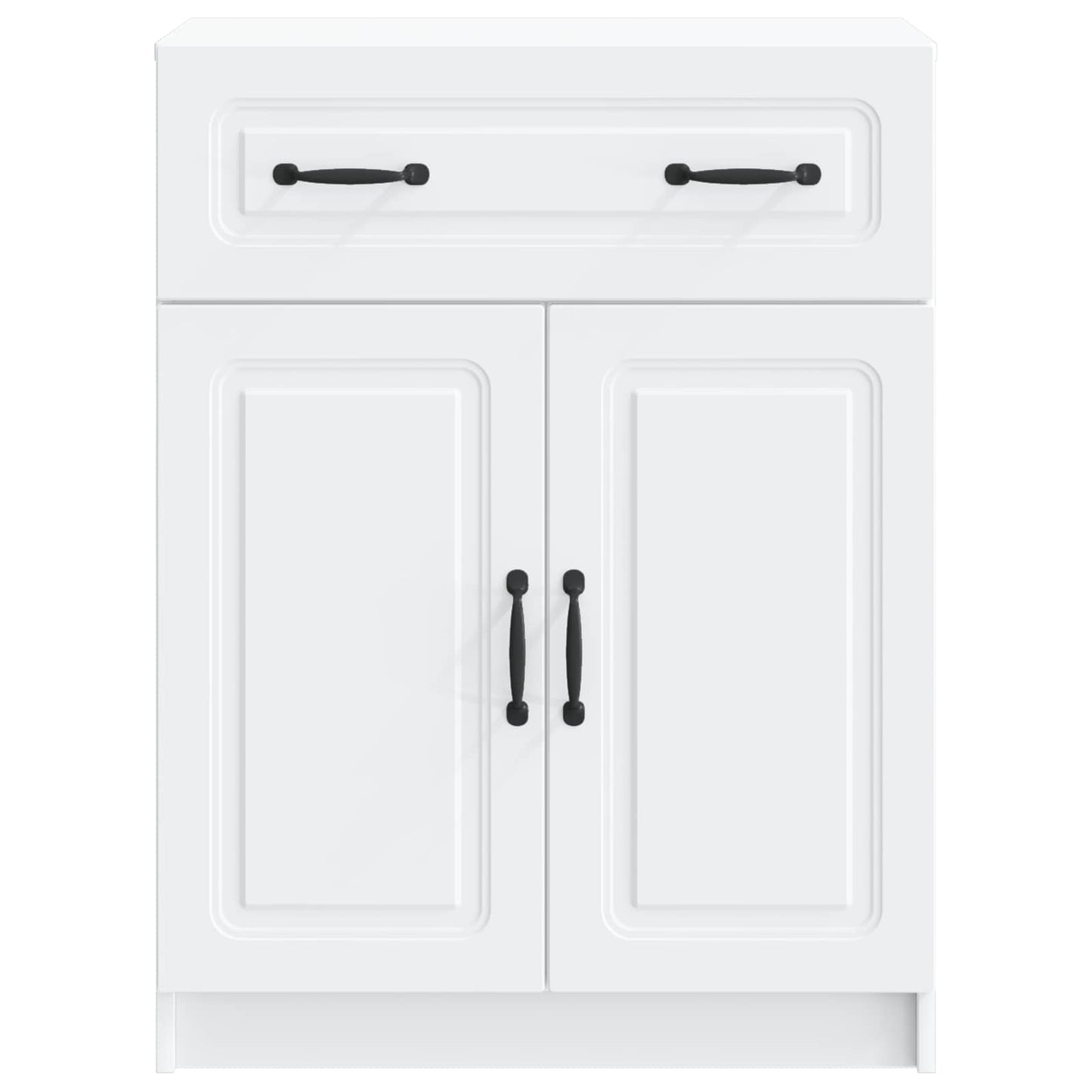 Sideboard with Drawer White 66 x 34.5 x 87 cm Engineered Wood