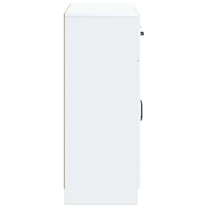 Sideboard with Drawer White 66 x 34.5 x 87 cm Engineered Wood
