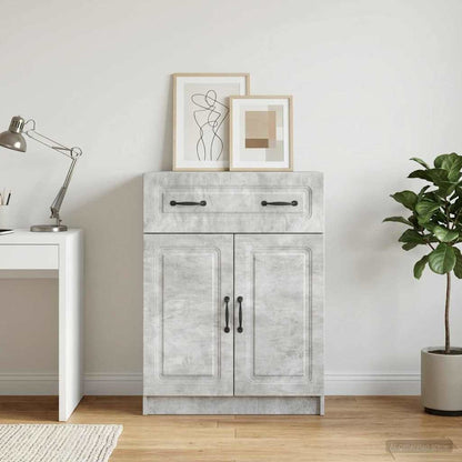 Sideboard Concrete Grey 66 x 34.5 x 87 cm Engineered Wood