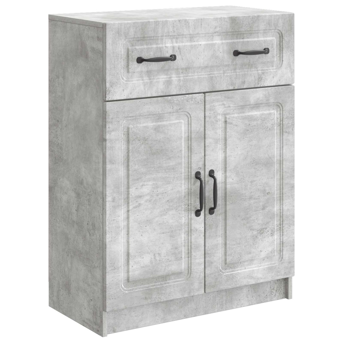 Sideboard Concrete Grey 66 x 34.5 x 87 cm Engineered Wood