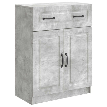 Sideboard Concrete Grey 66 x 34.5 x 87 cm Engineered Wood