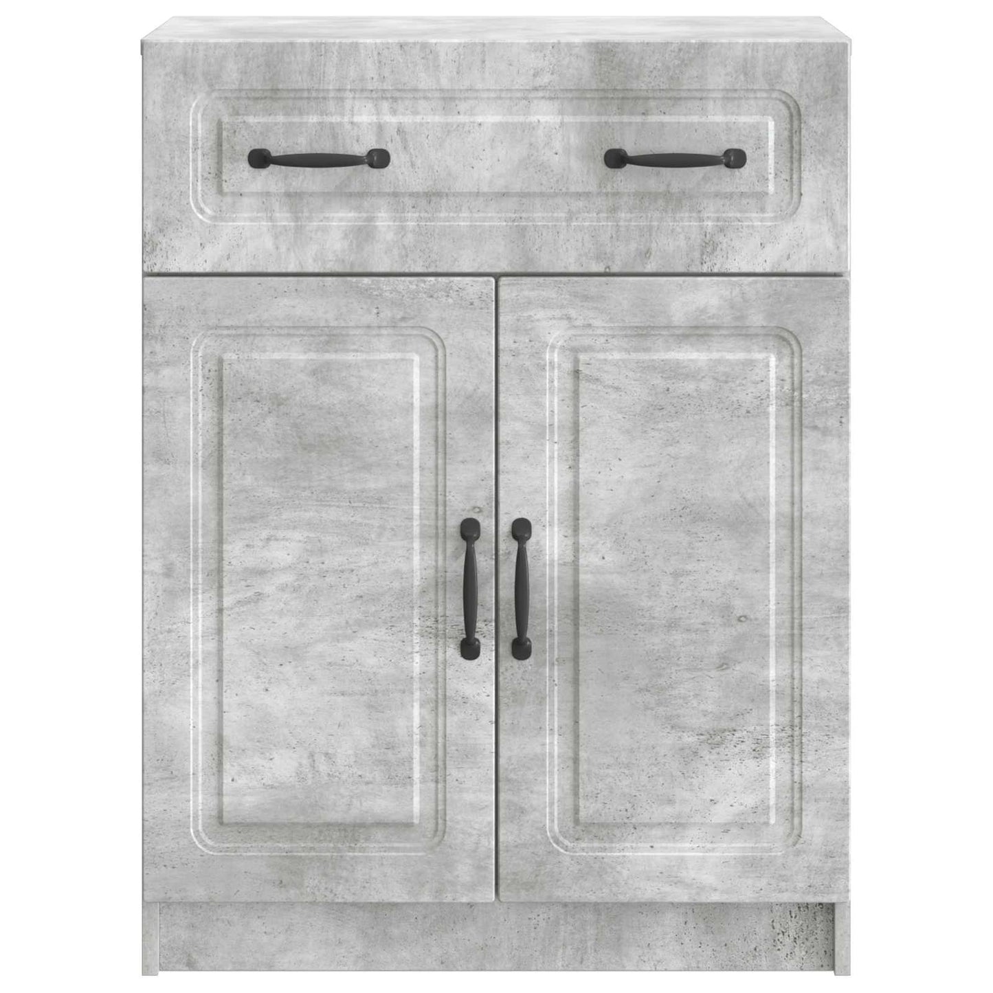 Sideboard Concrete Grey 66 x 34.5 x 87 cm Engineered Wood