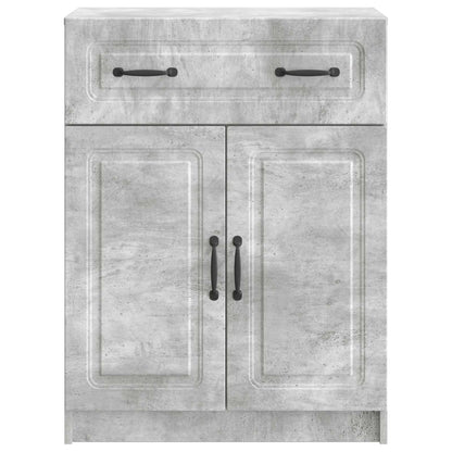 Sideboard Concrete Grey 66 x 34.5 x 87 cm Engineered Wood