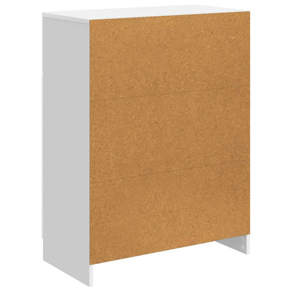Sideboard High Gloss White 66 x 34.5 x 87 cm Engineered Wood