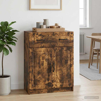 Sideboard Smoked Oak 66 x 34.5 x 87 cm Engineered Wood