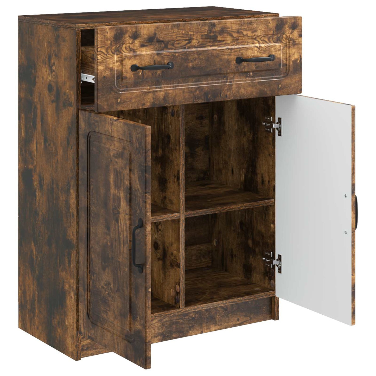 Sideboard Smoked Oak 66 x 34.5 x 87 cm Engineered Wood