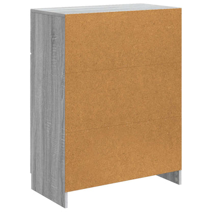 Sideboard Grey Sonoma 66 x 34.5 x 87 cm Engineered Wood