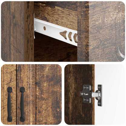 Sideboard Old Wood 66 x 34.5 x 87 cm Engineered Wood