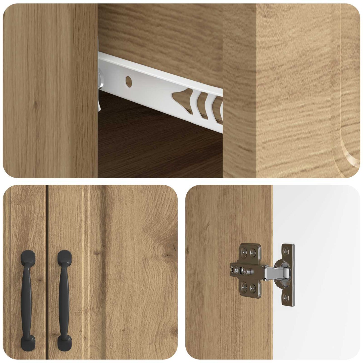 Sideboard Artisan Oak 66 x 34.5 x 87 cm Engineered Wood