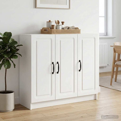 Sideboard White 89 x 34.5 x 77 cm Engineered Wood