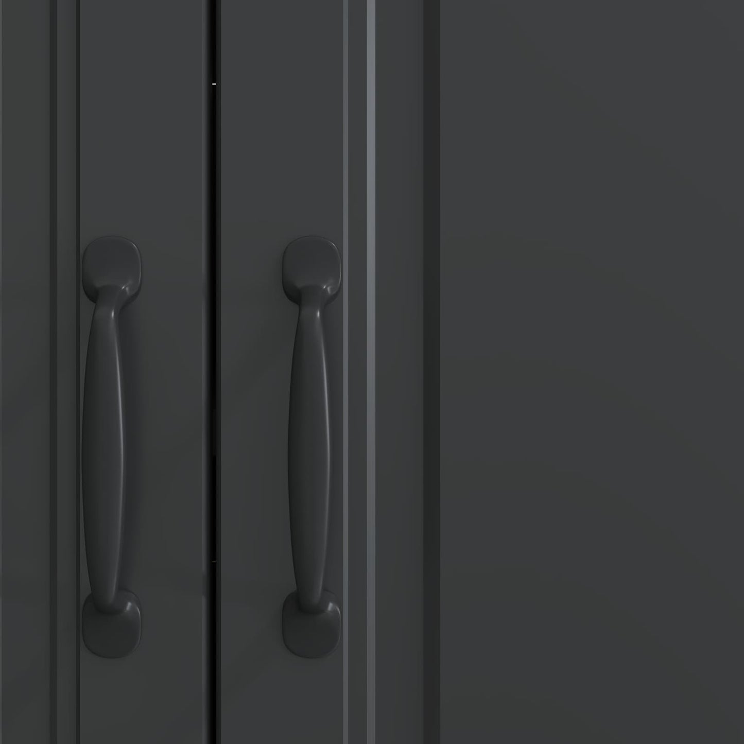 Sideboard Black 89 x 34.5 x 77 cm Engineered Wood