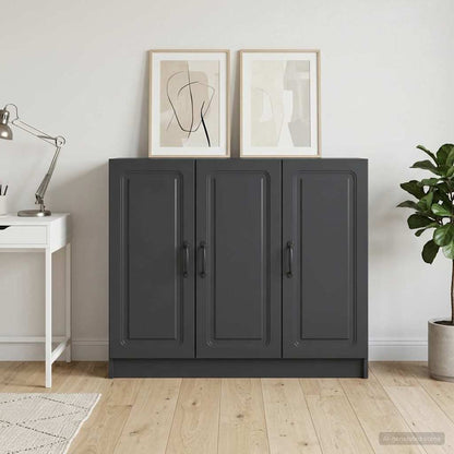 Sideboard Black 89 x 34.5 x 77 cm Engineered Wood